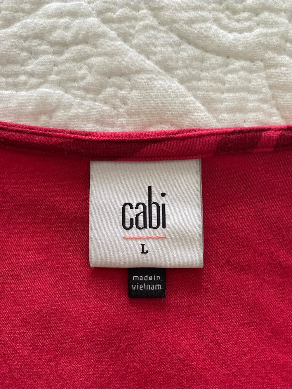 CAbi feline tee in long sleeve heavyweight fabric with front twist bustline - Picture 8 of 9